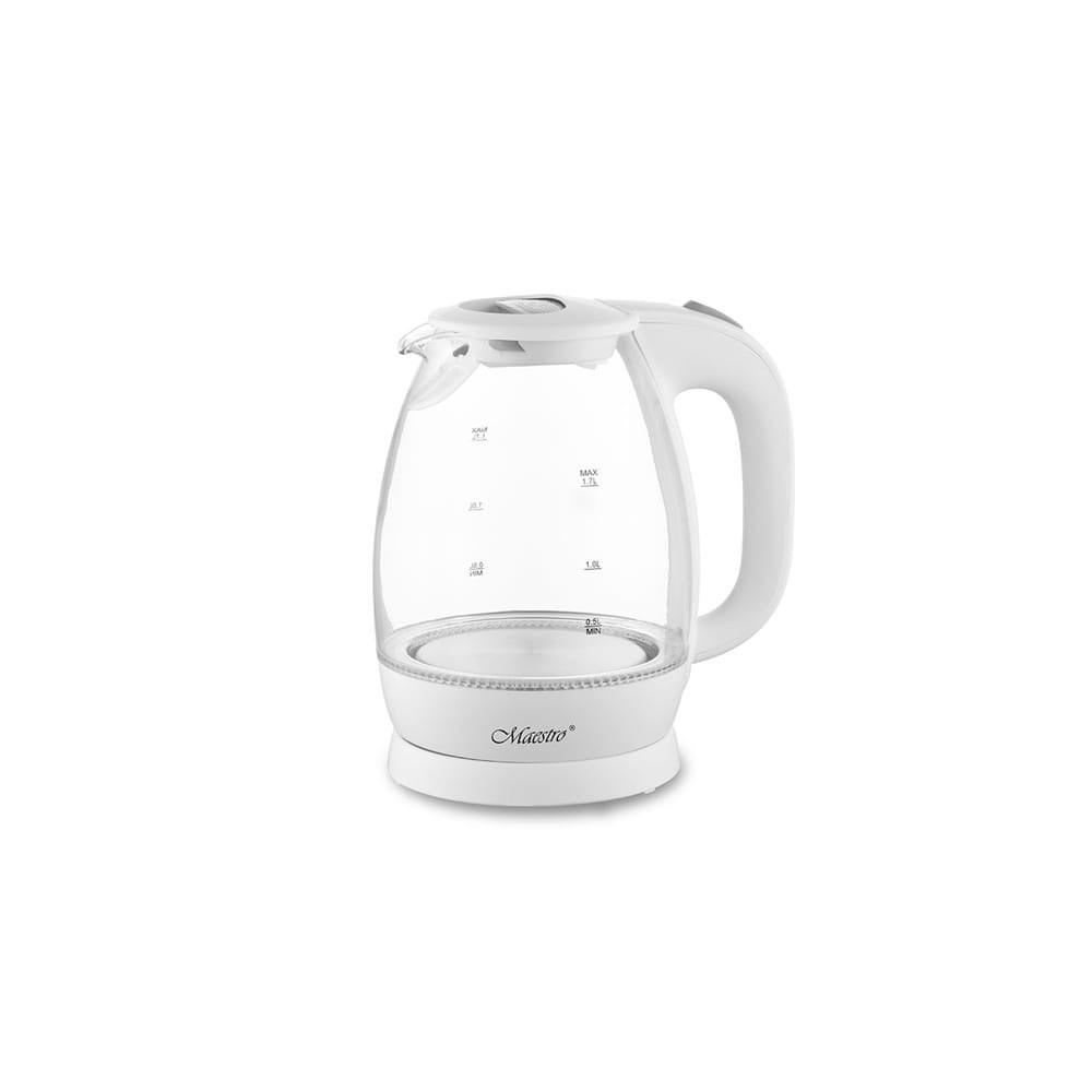 WASSERKOCHER ELEKTRISCH Weiß 15/15/22 cm MR063WHITE - Weiß, Metall (15/22/15cm) - Maestro 
