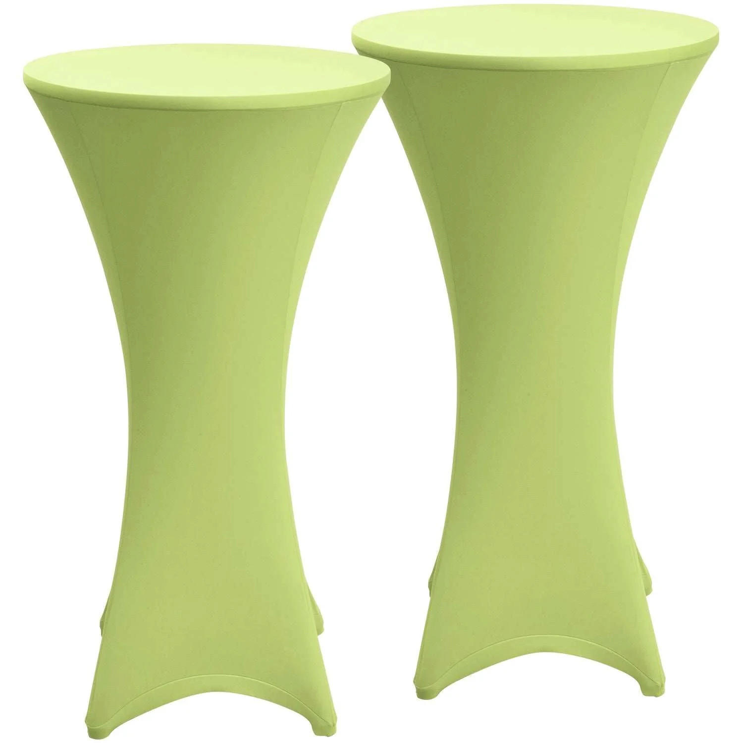 STEHTISCHHUSSE Stella Ø 80cm Hellgrün (2tlg) - Hellgrün, Textil (800/120cm) - Beautissu 