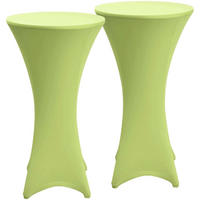 STEHTISCHHUSSE Stella Ø 80cm Hellgrün (2tlg) - Hellgrün, Textil (800/120cm) - Beautissu 