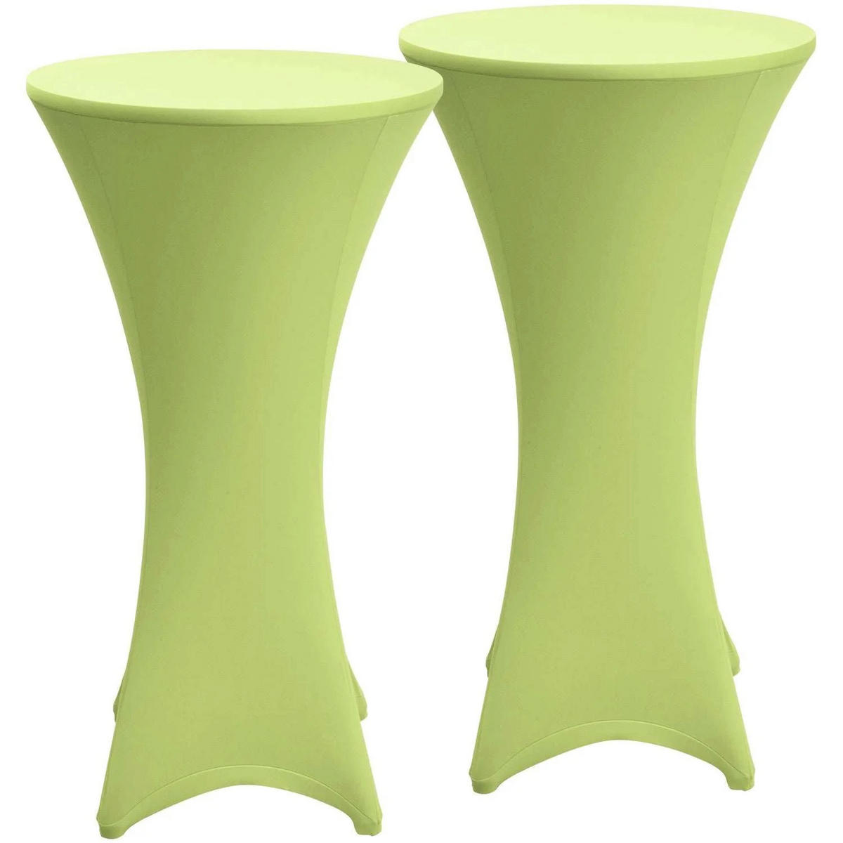 STEHTISCHHUSSE Stella Ø 80cm Hellgrün (2tlg) - Hellgrün, Textil (800/120cm) - Beautissu 