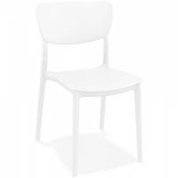 STUHL Weiß 45x82x53cm - Weiß, Kunststoff (45/82/53cm) - AlterEgo