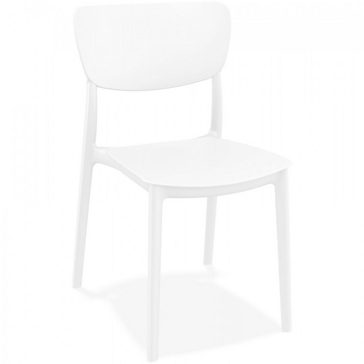 STUHL Weiß 45x82x53cm - Weiß, Kunststoff (45/82/53cm) - AlterEgo