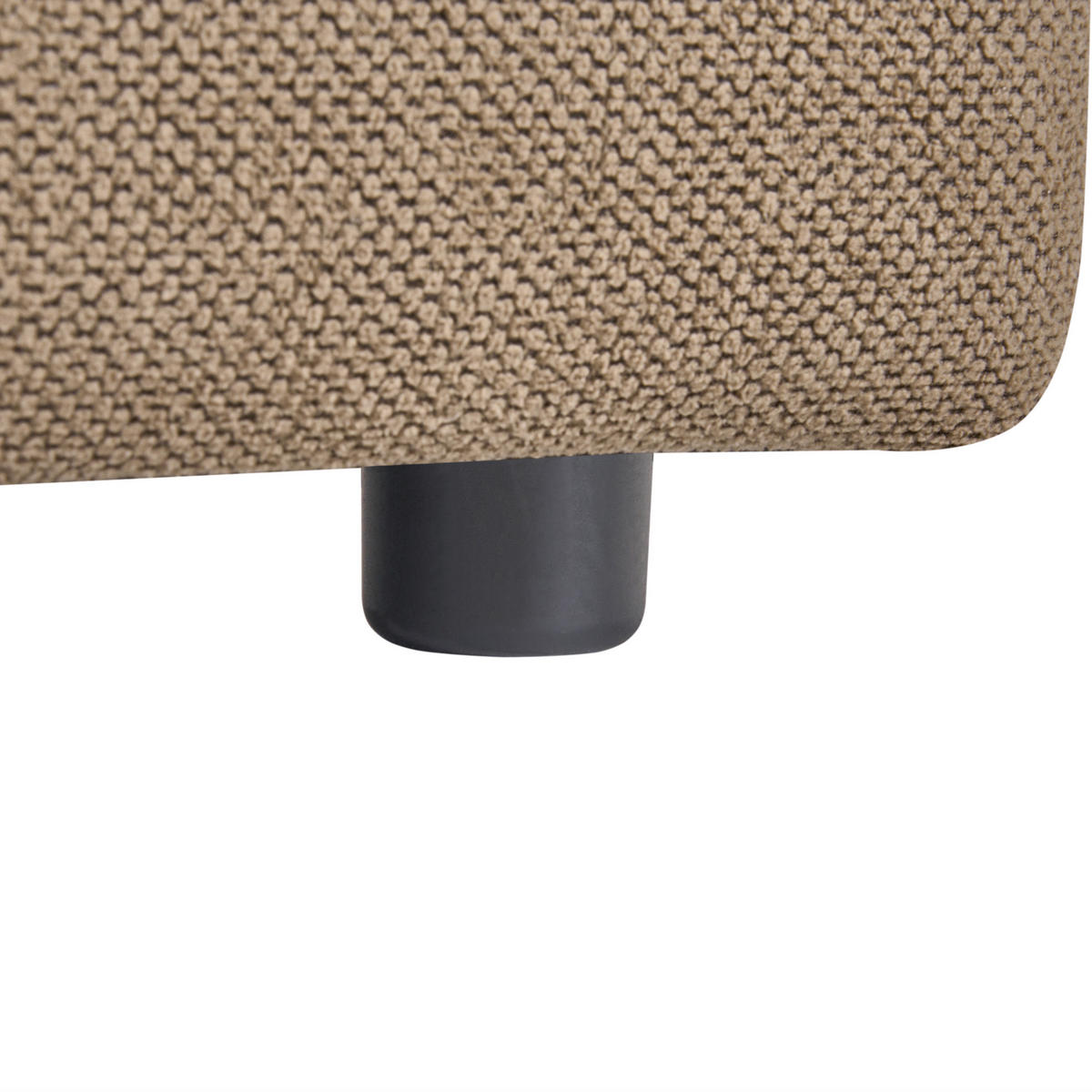 OTTOMANE Stoff Braun Hede - Braun, Textil (91/41/61cm) - Beliani