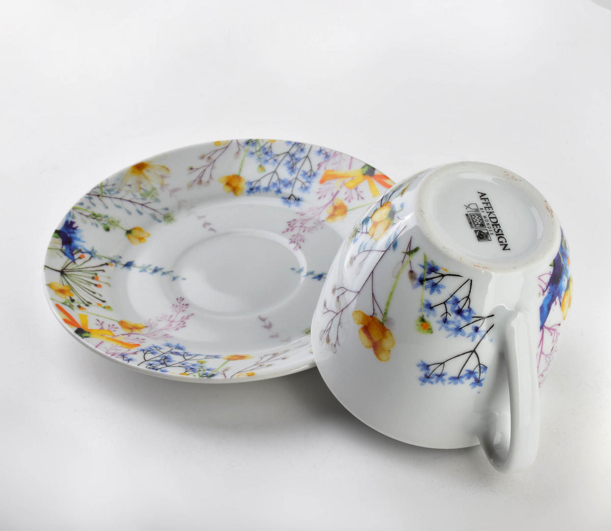 KAFFEETASSENSET Joy Blau 25/33.5/9 cm Keramik - Blau, Keramik (33.5/9/25cm) - Mondex