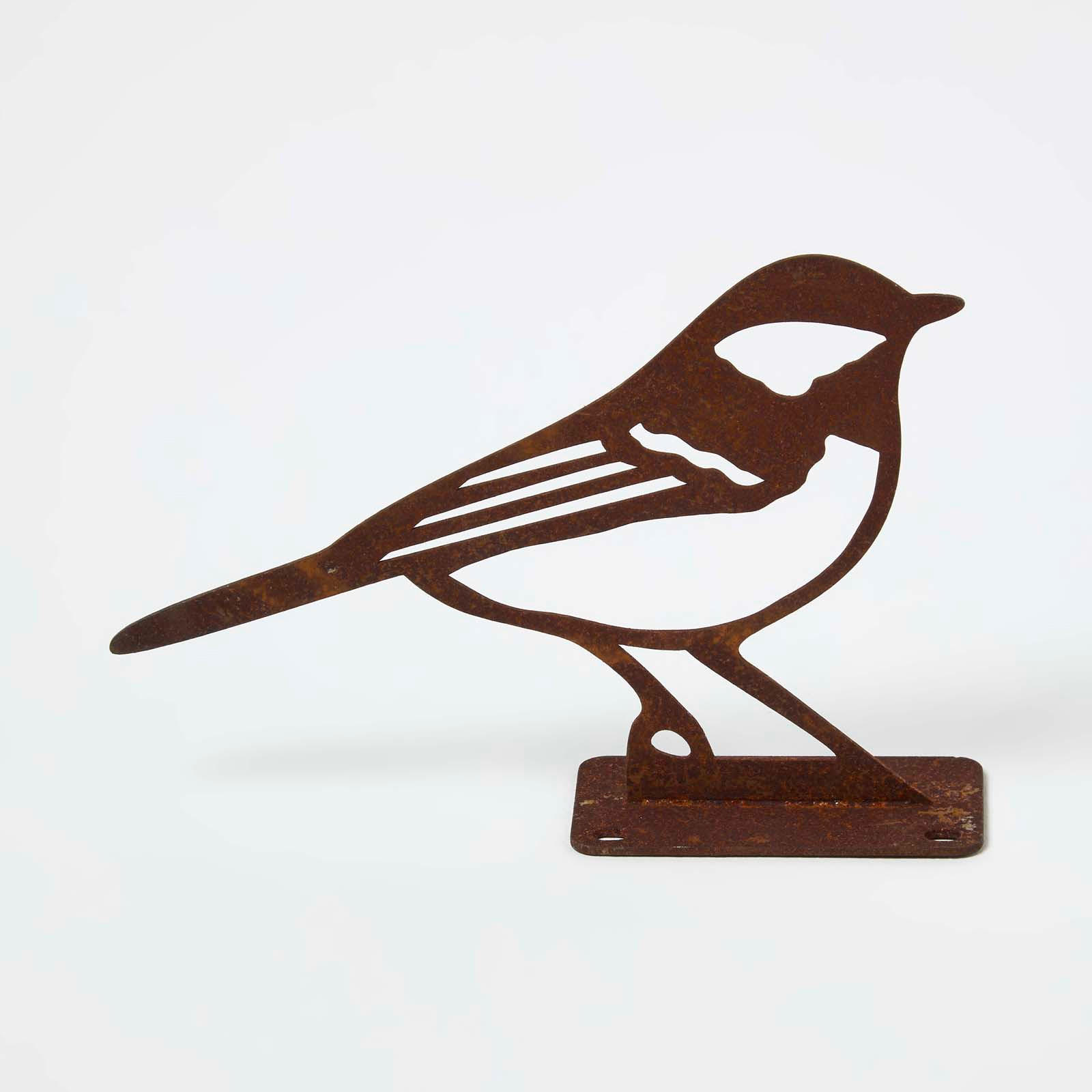 DEKOVOGEL Kohlmeise, Rost-Optik - Braun, Metall (3/10/14cm) - Homescapes