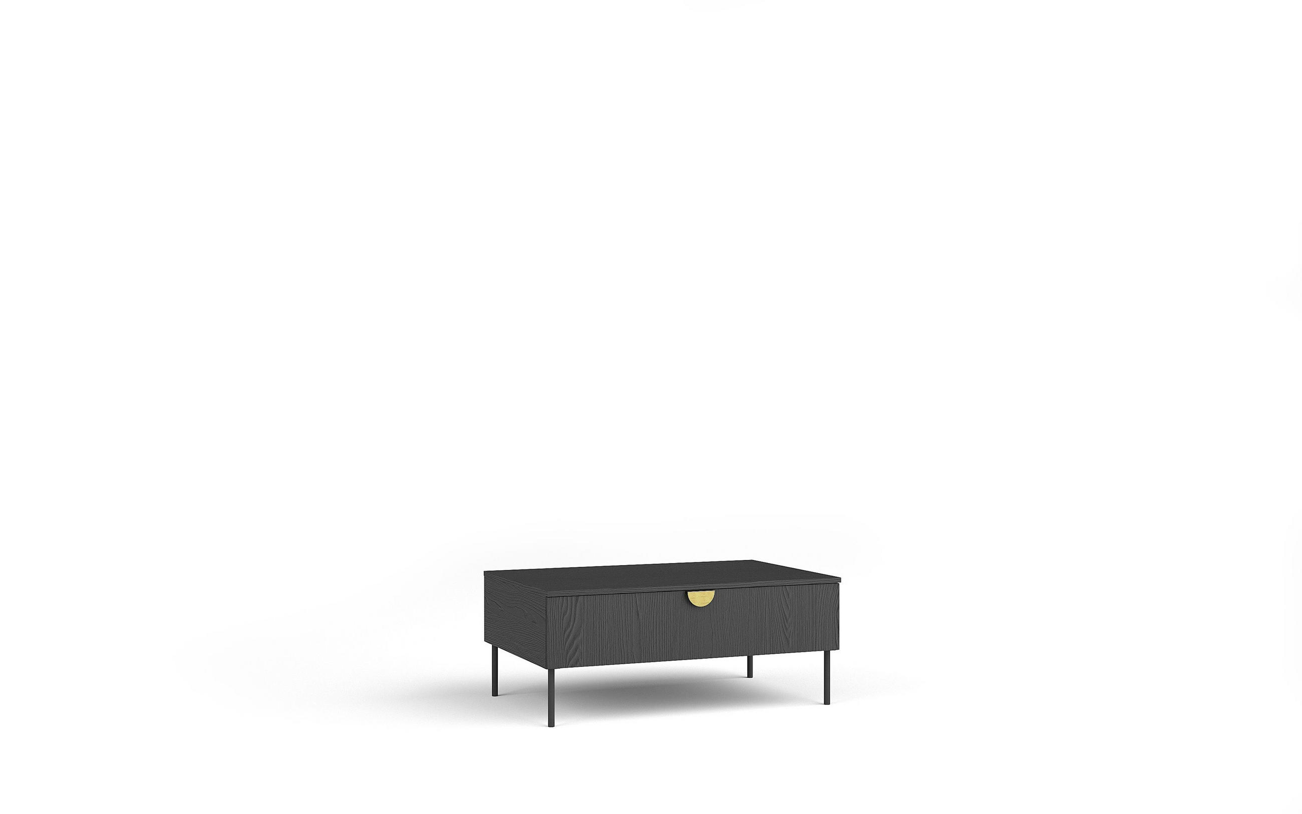 COUCHTISCH Graphitschwarz 100/41,6/66 - Graphitfarben, Holzwerkstoff (66/100/42cm) - RAUMHIRSCH FURNITURE
