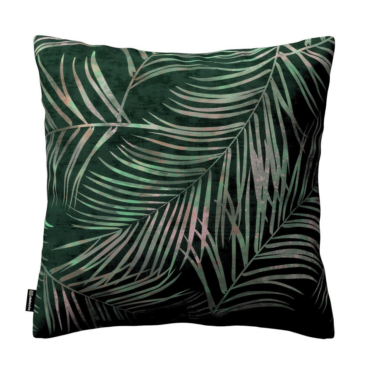KISSENHÜLLE Velvet grün, 43x43cm - Grün, Textil (43/43cm) - Dekoria