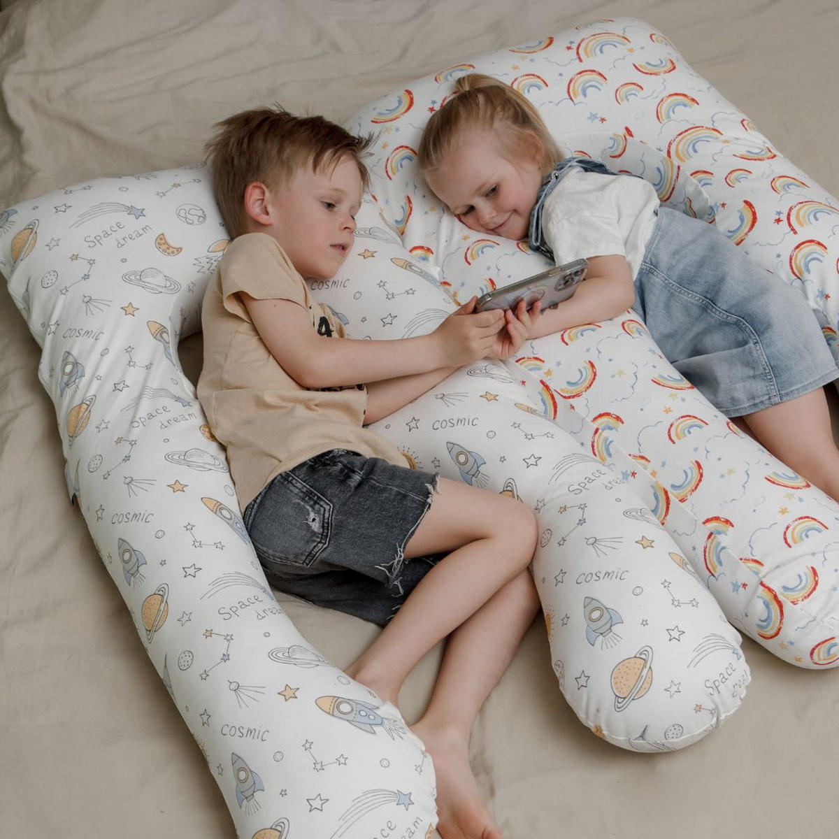 KISSEN für Kinder - Multicolor, Textil (60/120cm) - KomfortKissen