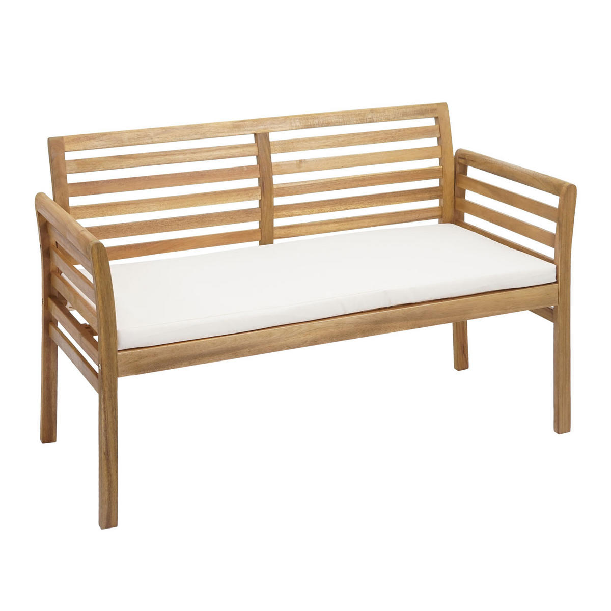 GARTENGARNITUR E99B Braun, Cremeweiß - Creme/Braun, Holz - MCW