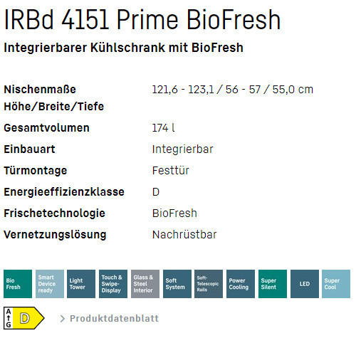 Einbaukühlschrank - Liebherr