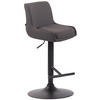 BARHOCKER Stoff dunkelgrau - Dunkelgrau/Schwarz, Textil/Metall (43/90/50cm) - CLP