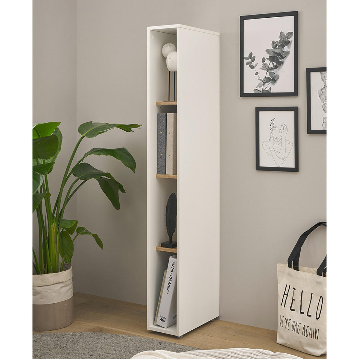 REGAL Crisp-61 - Weiß, Holzwerkstoff (20/157/40cm) - Lomado