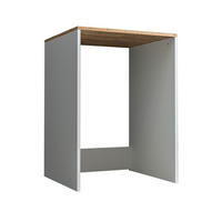 WASCHMASCHINENSCHRANK Atlantic IV 65cm Breit, 90cm Hoch - Eiche Bianco, Holzwerkstoff (65/90/60cm)
