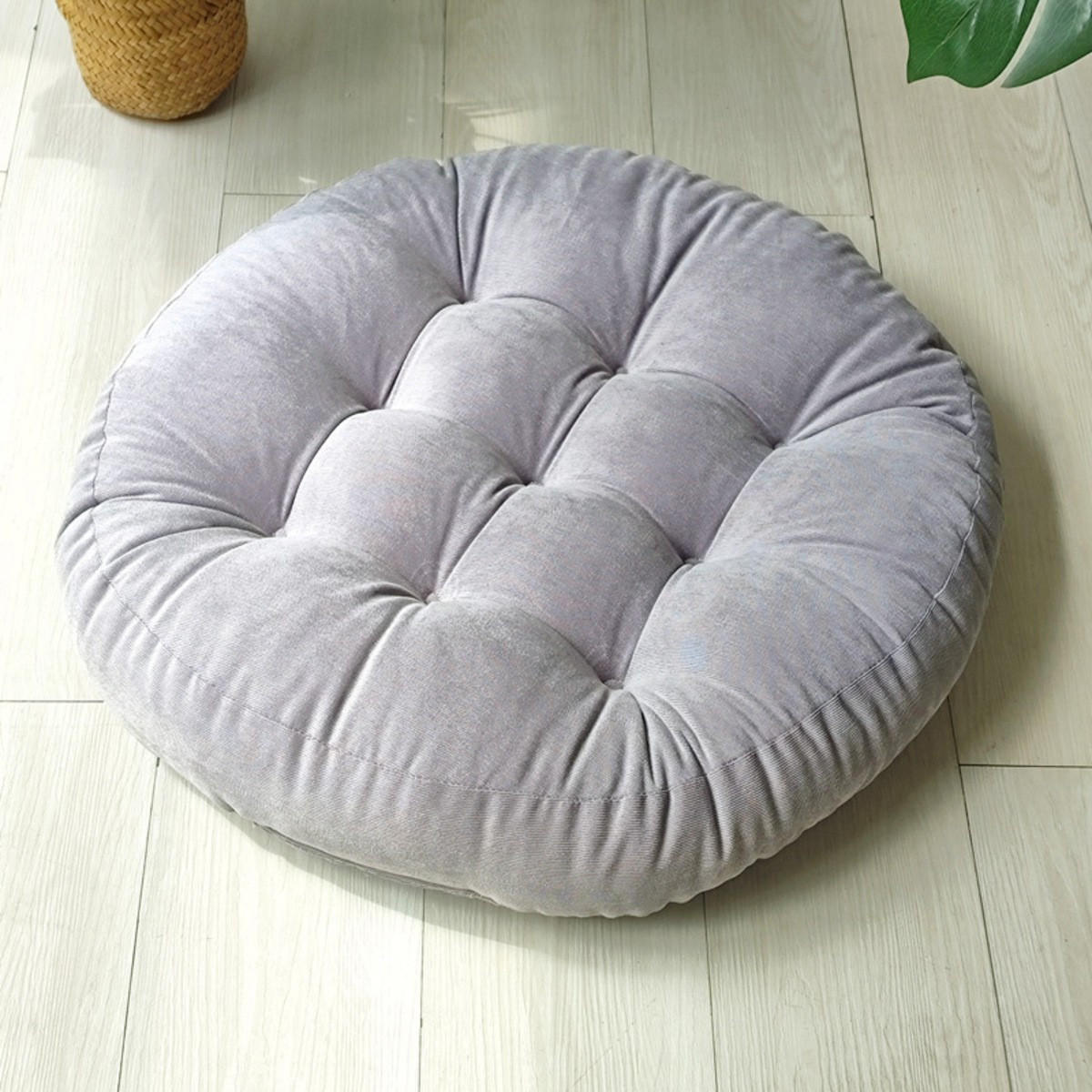 GARTENHOCKERAUFLAGE 55/55 cm - Silberfarben, Textil (55/55cm) - Authentics