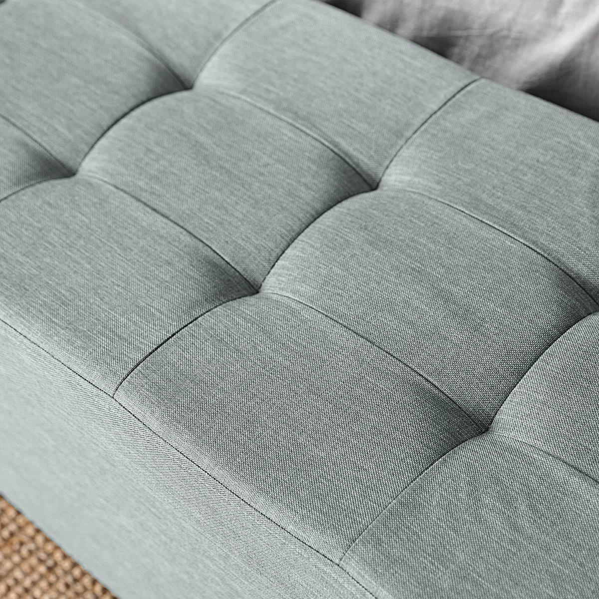 SITZHOCKER - Hellgrau, Holzwerkstoff (38/40/76cm) - Hansiro