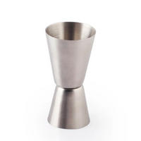 BARZUBEHÖR, Cocktail Messbecher, Edelstahl, 20/40 ml - Edelstahlfarben, Metall (4.2/7.3/4.2cm) - ich-zapfe