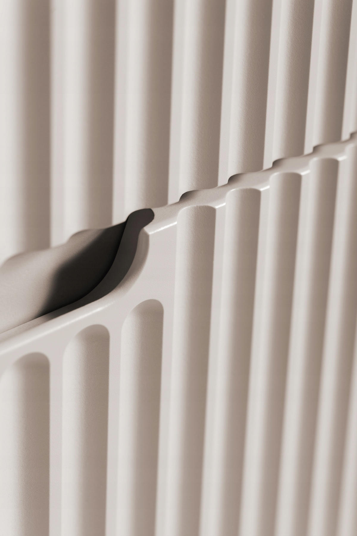 WASCHBECKUNTERSCHRANK VENA 140 cm mit Arbeitsplatte Farbe: Eichen Craft mit einem Regal Gerillte Vorderseite Kaschmir - Kaschmir/Eichefarben, Holzwerkstoff (140/58/46cm) - Rodan