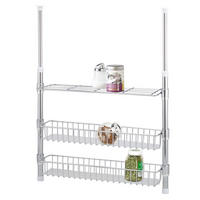 TELESKOP-GEWÜRZREGAL, silber, Metall - Chromfarben, Metall (55/80/14cm) - bremermann