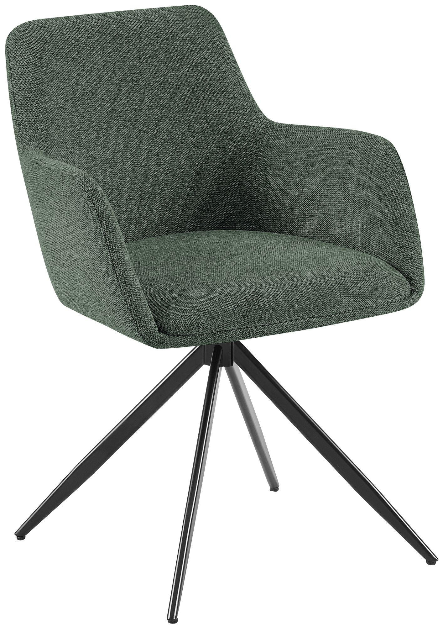 ESSZIMMERSTUHL Olema 81x56x62 cm grün - Grün, Textil (56/81/62cm) - furnicato