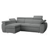 ECKSOFA Boston Mini, Seite: Links - LC+2R - Chromfarben/Silberfarben, Holz/Textil (255/170cm) - MIRJAN24