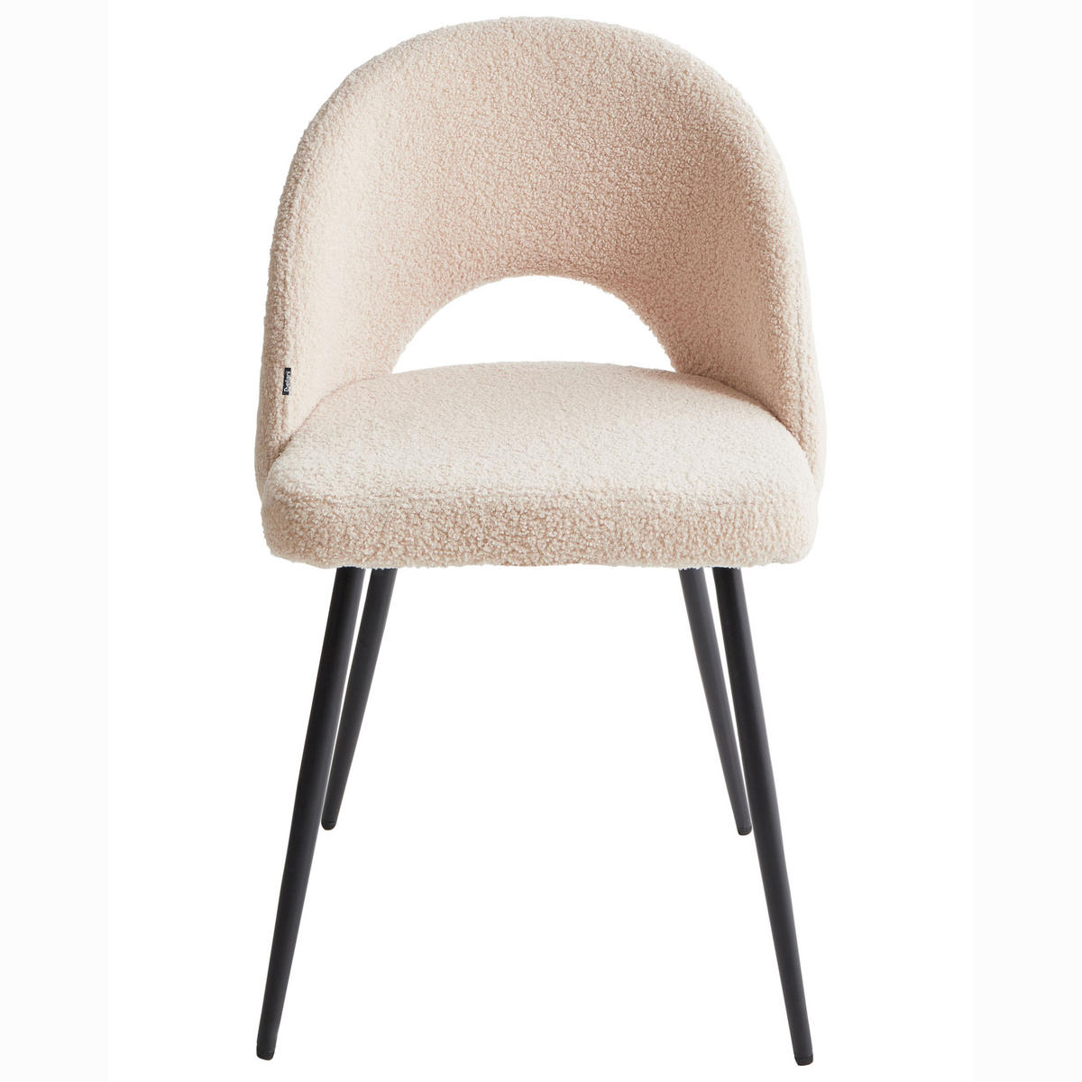 ÉTKEZŐSZÉK 2 darabos Szett Poliészter Bézs Onaga - bézs, textil/fém (45/77/46cm) - Beliani