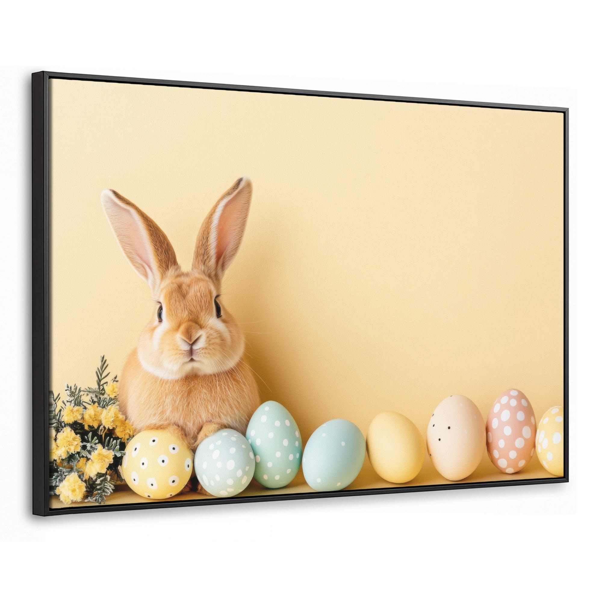 MuchoWow Leinwand Hellgelb 150x100 cm