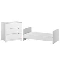 SOBA ZA BEBE 2-dijelniOva Bijela - bijela, drvni materijal (144.5/86/75cm) - Petits-meubles