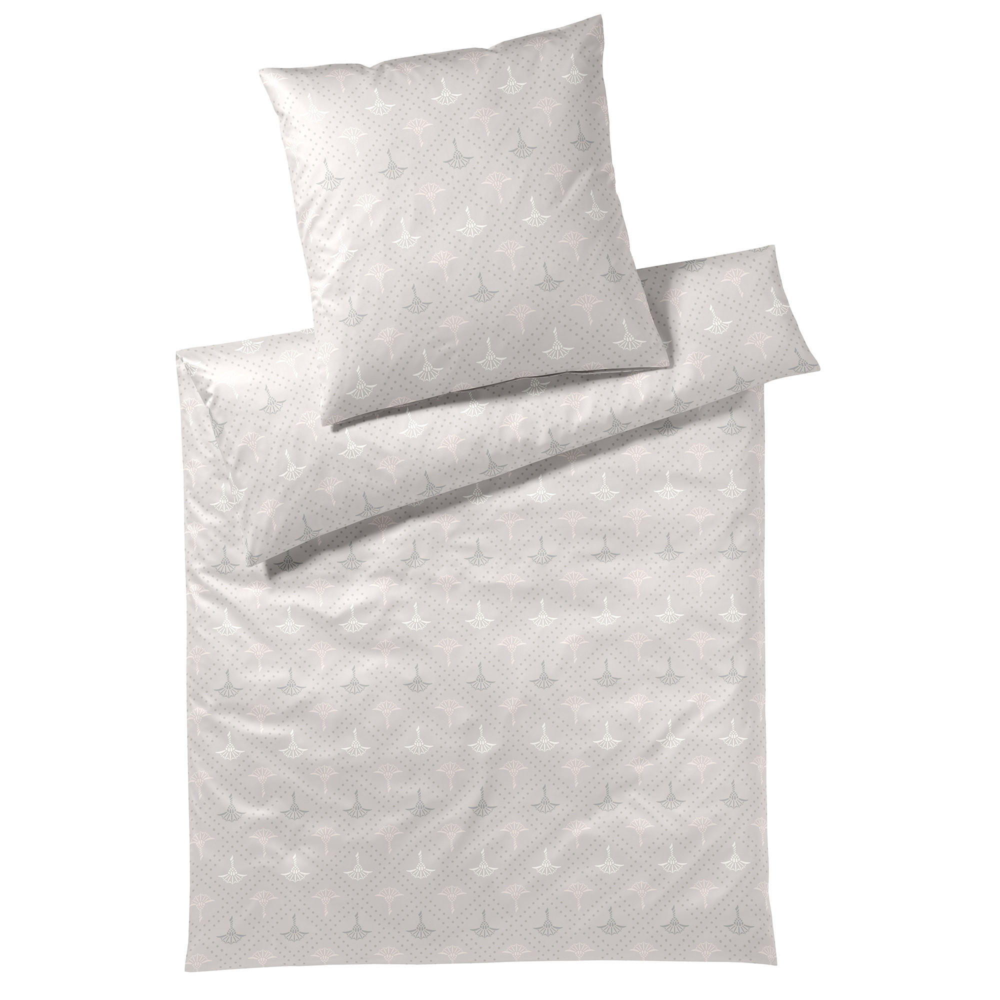 BETTWÄSCHE CORNFLOWER CHARM 4117 STONE - 09 - Grau, Textil (40/40cm) - Joop!