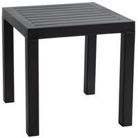 BEISTELLTISCH eckig 45/45/45 cm Kunststoff schwarz - Schwarz, Kunststoff (45/45/45cm) - CLP