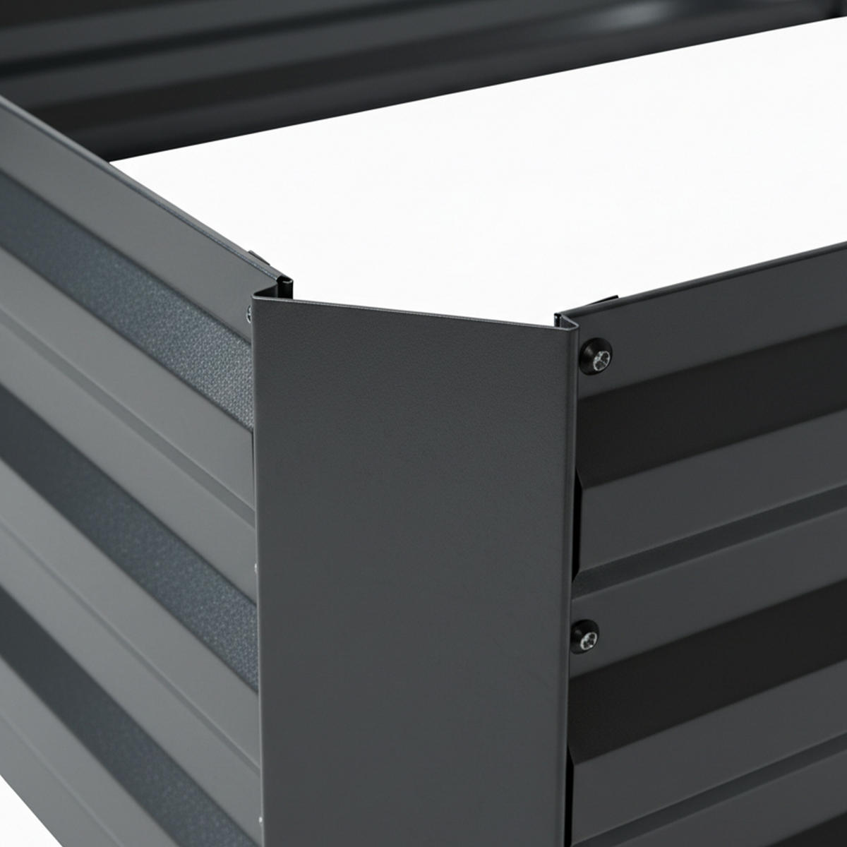 HOCHBEET - Anthrazit, Metall (57/60/57cm) - Relaxdays