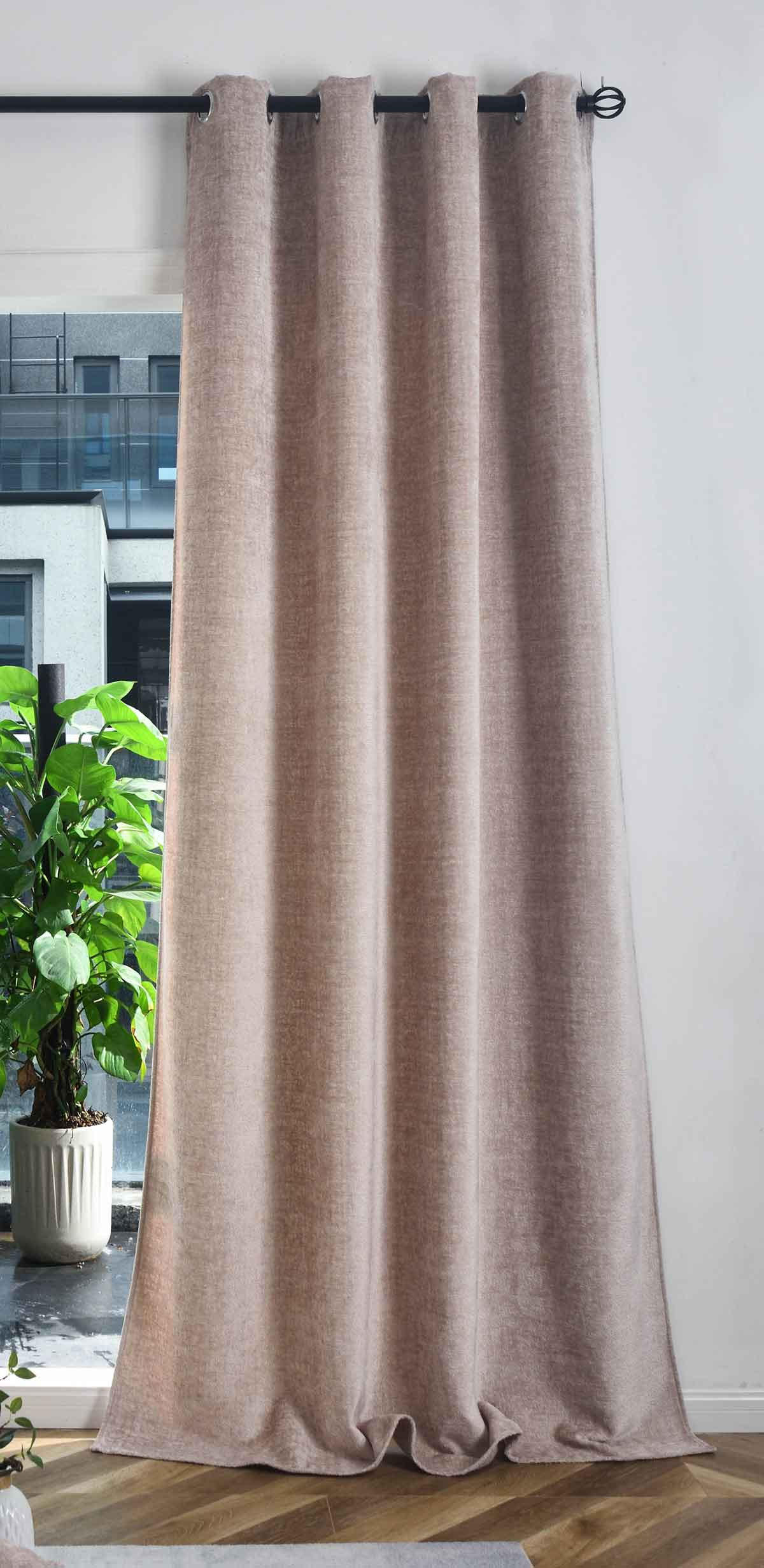 VORHANG NÜRNBERG HxB 245x135 cm Beige - Beige, Textil (135/245/245cm) - Gardinenbox