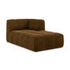 SOFAELEMENT Rechts Samt Stoff Gelb - Currygelb/Schwarz, Holzwerkstoff/Kunststoff (101/77/175cm) - Makamii