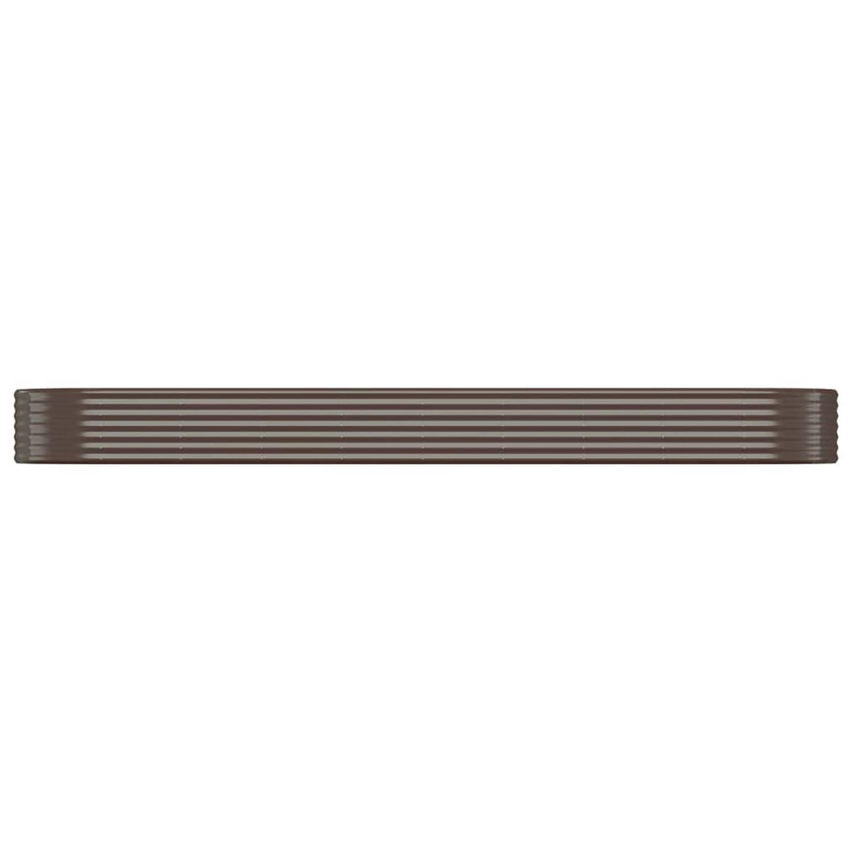HOCHBEET Verzinkter Stahl 396x100x36 cm Braun - Braun, Metall (100/36/396cm) - furnicato