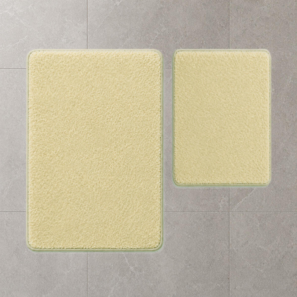 BADEMATTE Set 2tlg UNI BEIGE - Beige, Textil (60/100cm) - ROLFNERS