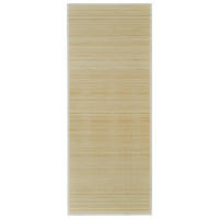 TEPPICH Bambus Natur Rechteckig 120x180 cm - Beige, Holz (120/180cm) - furnicato
