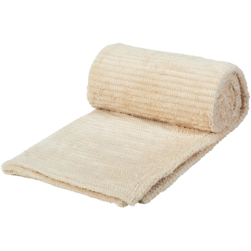 Home Styling Collection Flanelldecke Beige 160x130 cm