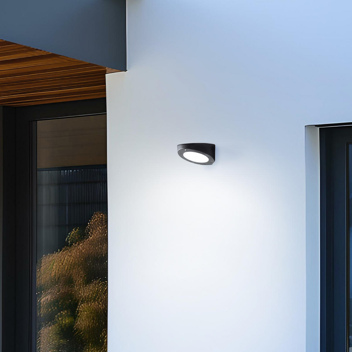 AUSSENWANDLEUCHTE Bardum G96924/06 - Schwarz, Metall (16/8/16cm) - Brilliant