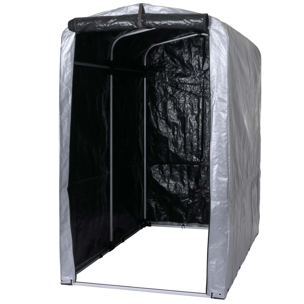 GERÄTEHAUS Silber - Silberfarben, Metall (121/201/201cm) - MCW