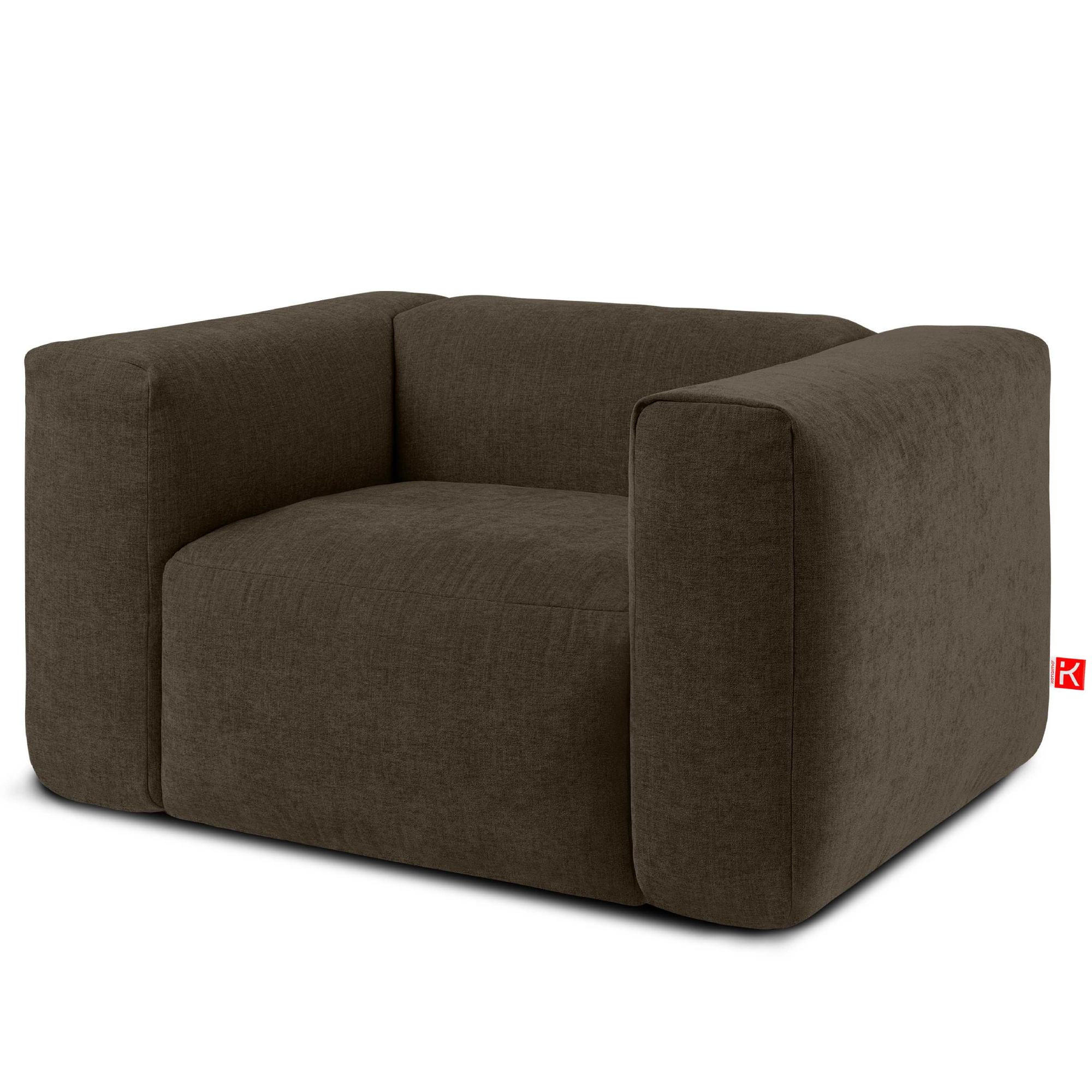 SESSEL BUFFO , Braun - Braun, Textil (130/73/96cm) - KONSIMO®