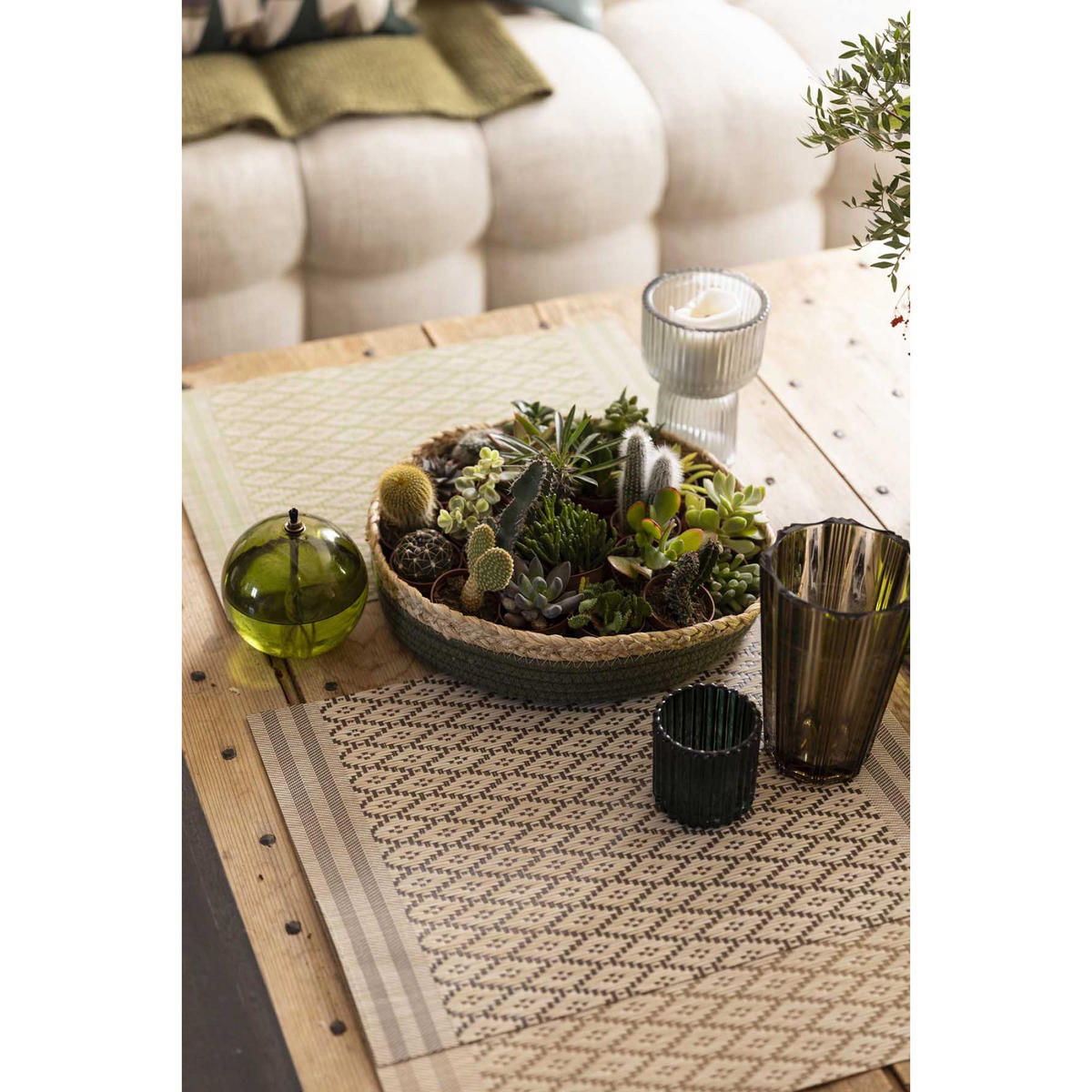 TISCHSET Kadra wiesengrün 33 x 45 cm - Grün, Textil (33/45cm) - Winkler