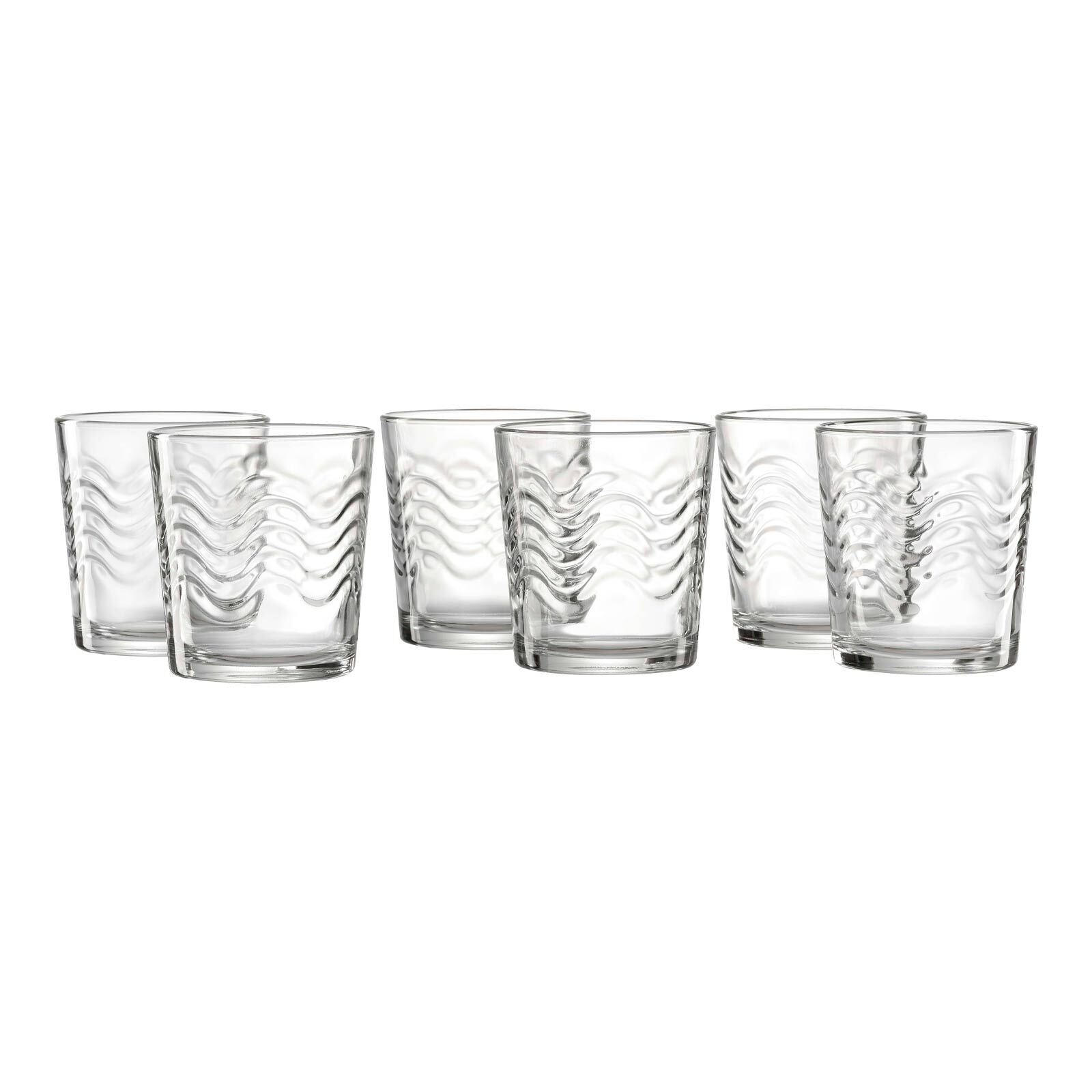 WHISKYBECHER Wave transparent 250 ml 6er Set - Transparent, Glas (0.25L) - Ritzenhoff Breker
