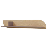 NÁSTĚNNÝ REGÁL Camel, 150 cm s dekorativní zadní stěnou, jarní dub + Toffee - barva dubu, kompozitní dřevo (150/24/24cm) - Beautysofa