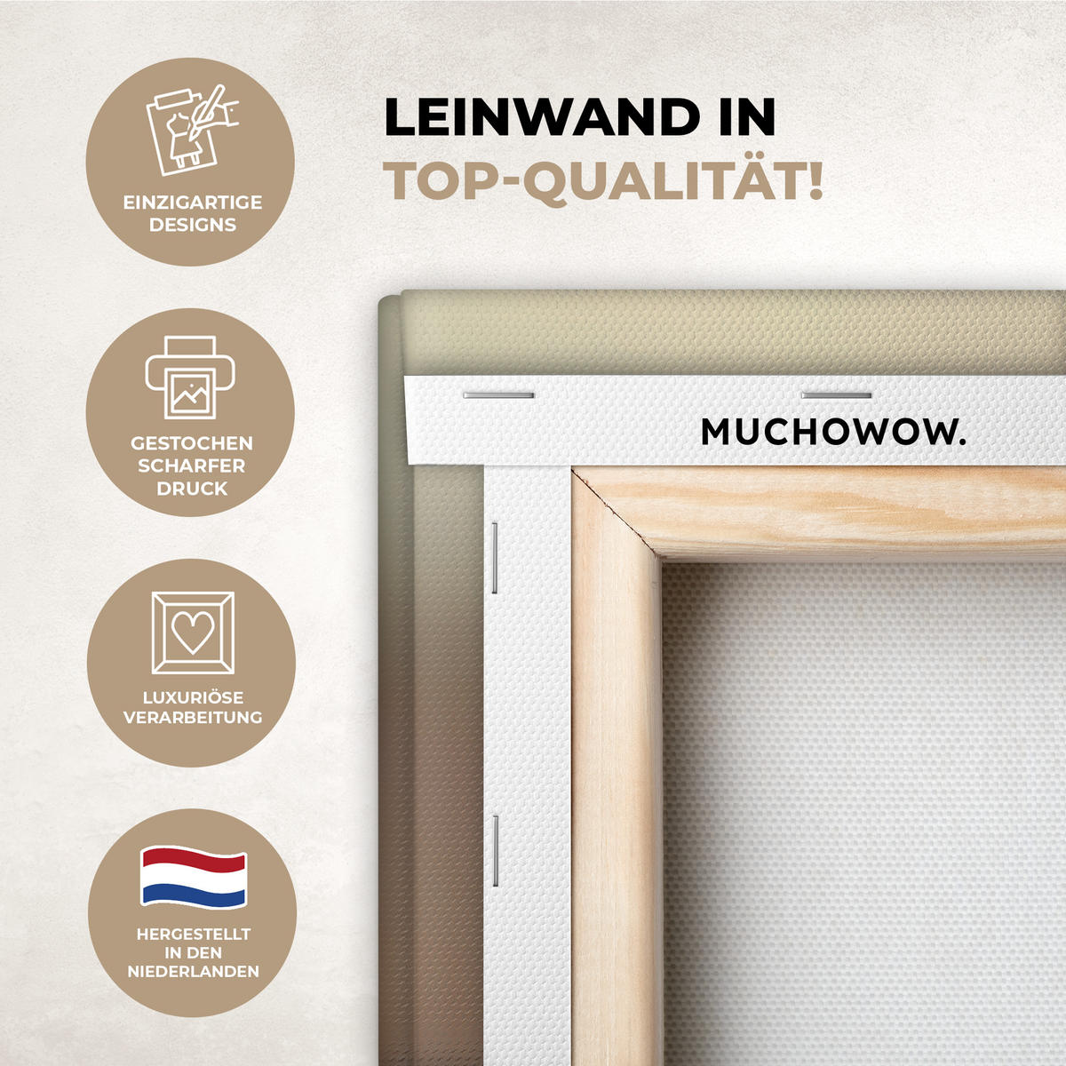 LEINWANDBILD Löwenzahn - Beige - Natur - Blume 60x80 cm - Hellbraun, Textil (60/80cm) - MuchoWow