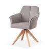 ARMLEHNSTUHL DAISY Grau - Grau, Holz/Textil (63/83/64cm) - B&D Home
