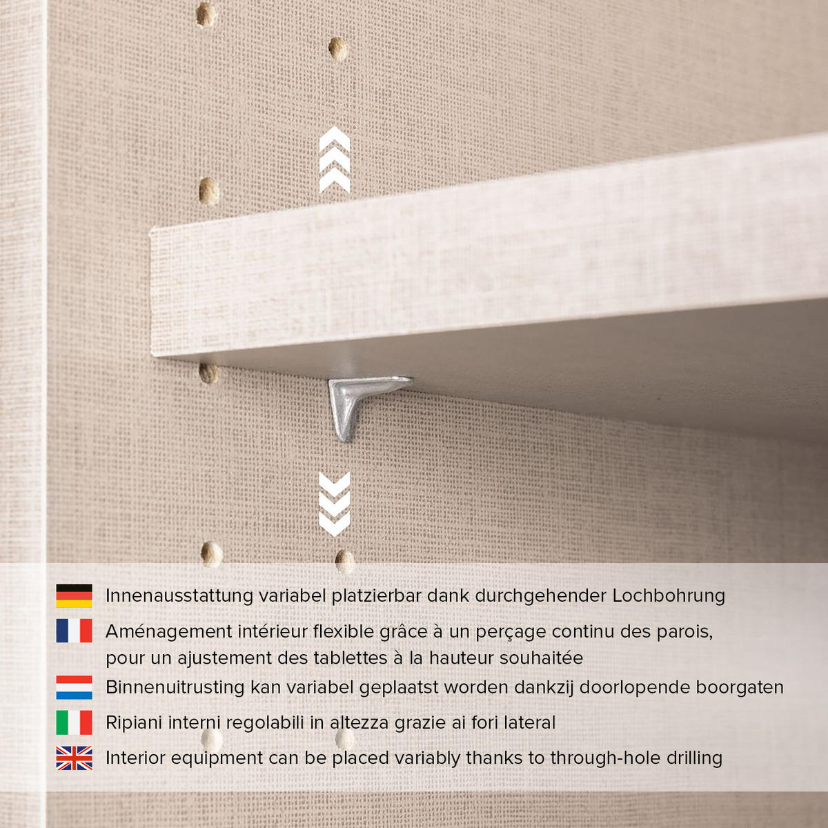DREHTÜRENSCHRANK - Spanplatte - Alpinweiß - Weiß, Holzwerkstoff (226/210/54cm) - home24