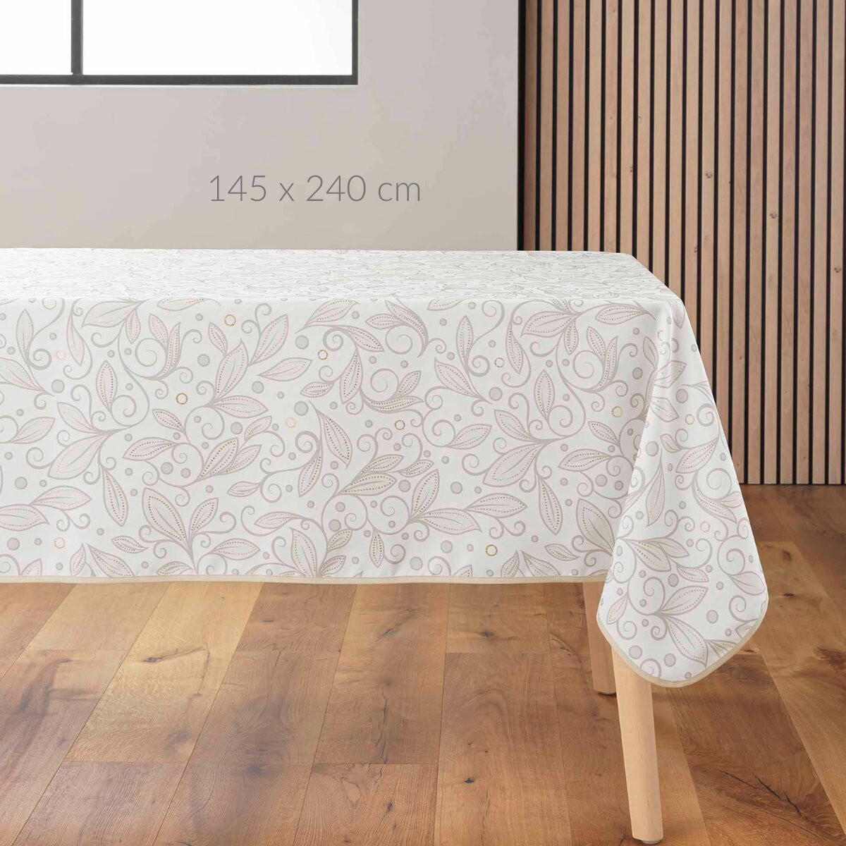 TISCHDECKE Leya 145/240 cm - Beige, Textil (145cm) - Douceur d´intérieur
