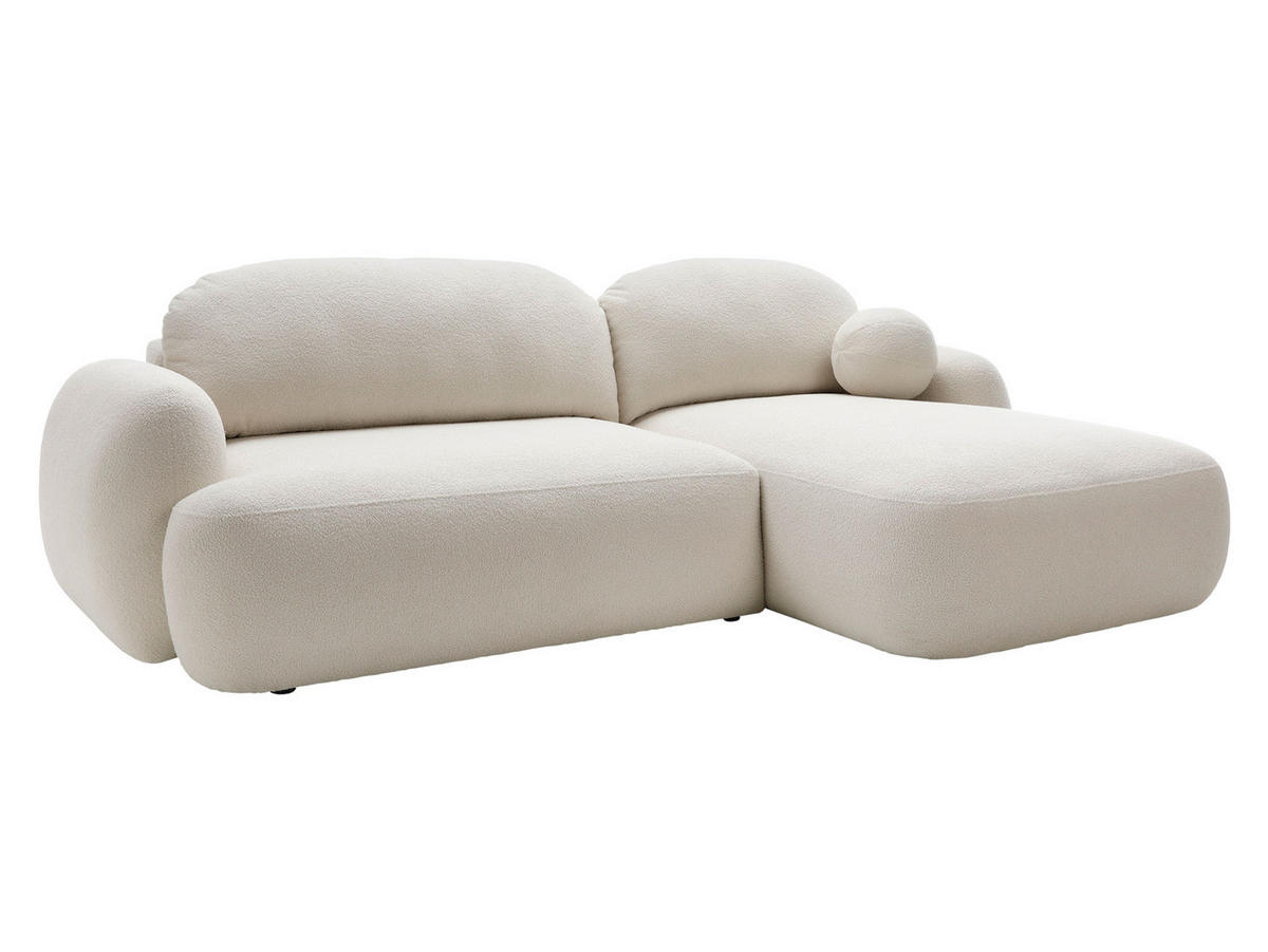 ECKSOFA Mayo, Seite: Rechts - Creme/Schwarz, Holz/Kunststoff (275/175cm) - MIRJAN24