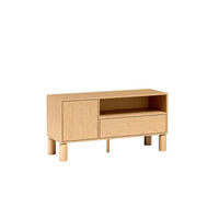 RTV-SCHRANK Sanden Eiche, TV-Tisch mit Schublade - Eichefarben, Holzwerkstoff (120/62/41cm) - Bettso