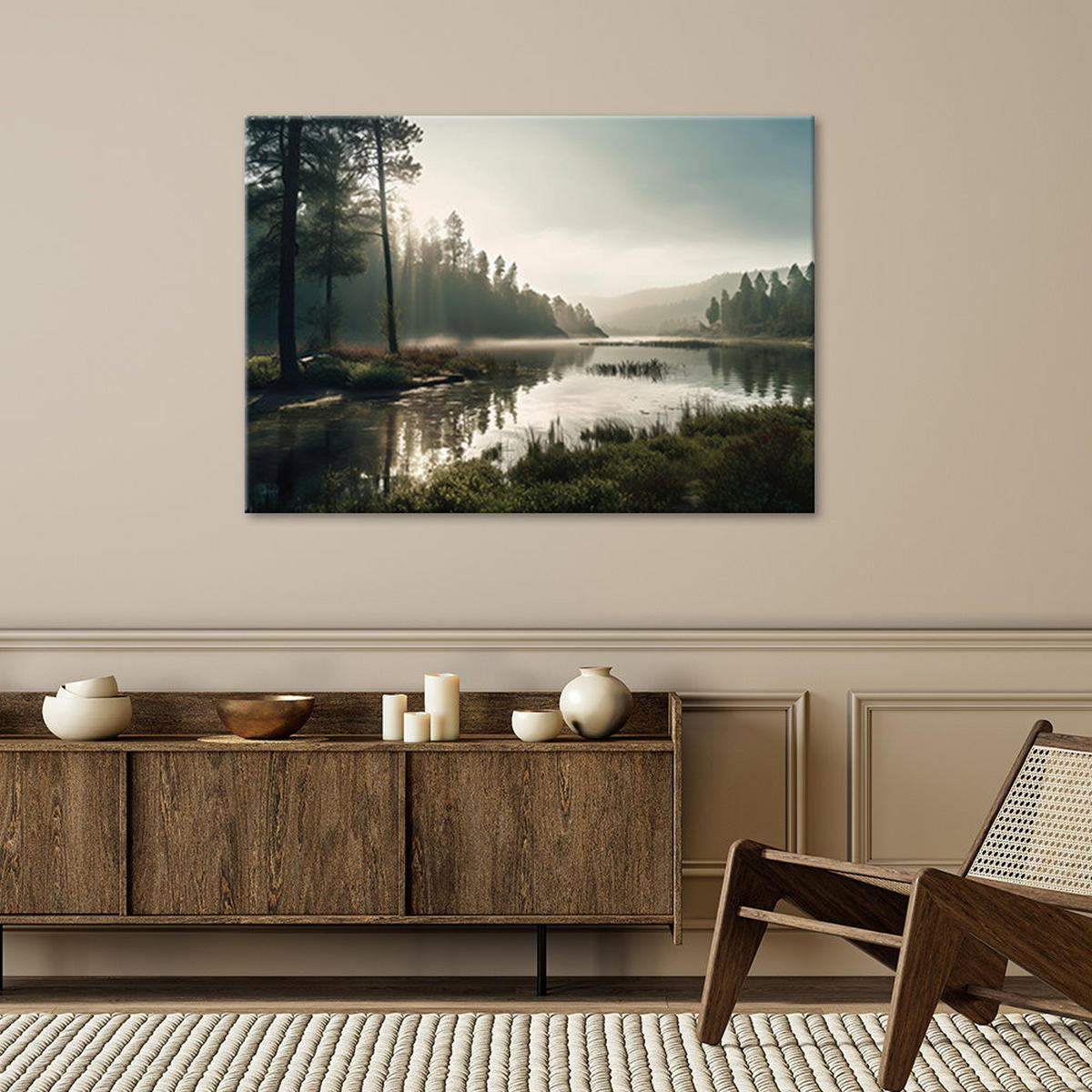 KUNSTDRUCK Grau 120/80 cm - Grau, Textil (120/80cm) - KUNSTLOFT