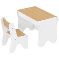 KINDERSITZGRUPPE 2er Set Spanplatte MDF Weiß - Weiß, Holzwerkstoff (45/51/69.5cm) - AIYAPLAY